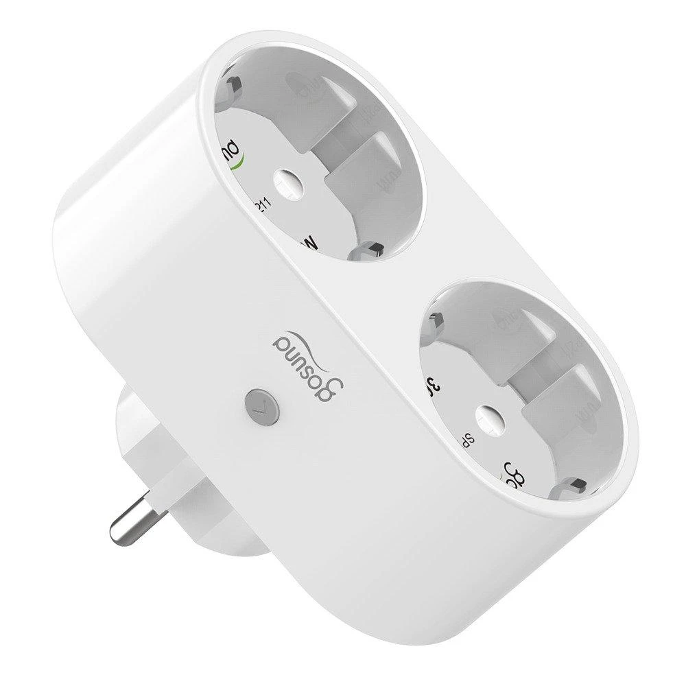 Gosund Nitebird Dvigubas išmanusis kištukas WiFi Gosund SP211 3500W Tuya 2vnt