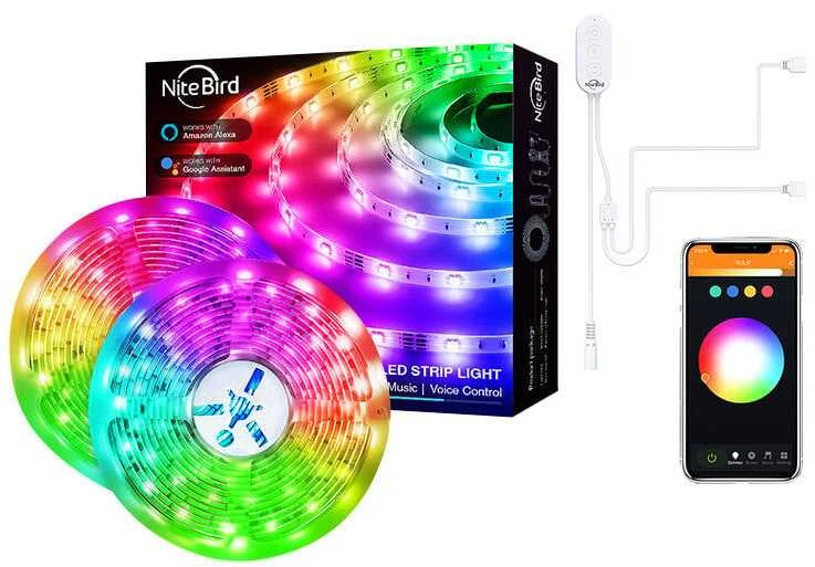 Gosund Nitebird Išmani WiFi RGB LED juosta NiteBird SL3 2x5m Tuya