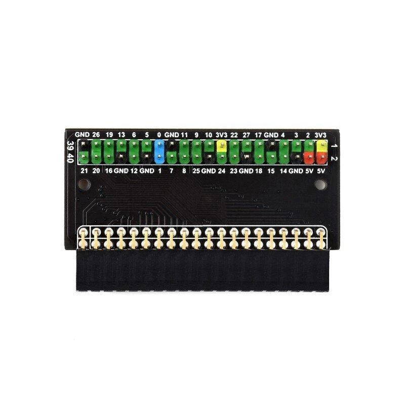 Raspberry Pi 400 GPIO plėtimo plokštė su spalvotais žymėjimais