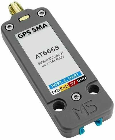 M5Stack AT6668 GPS modulis su SMA jungtimi