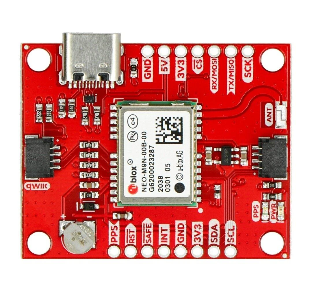 NEO-M9N GPS modulis su Qwiic jungtimi
