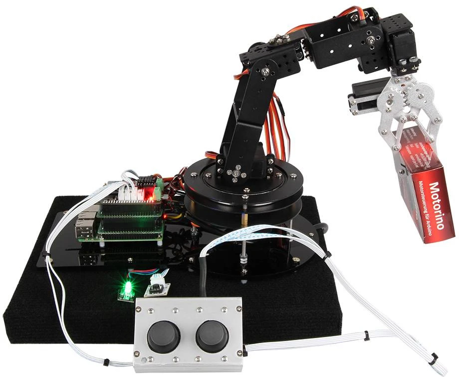 Grab-it roboto ranka su valdymo pultu ir griebtuvu
