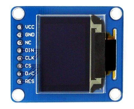 Grafinis OLED spalvotas ekranas 0.95" (B) 96x64px SPI, tiesios jungtys, Waveshare 10514