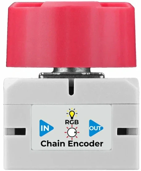 Grandininis kodavimo įrenginys – UART rotacinis kodavimo modulis su RGB LED ir mygtuku – M5Stack U207