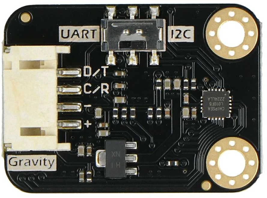 GR10-30 gestų jutiklio plokštė su UART ir I2C jungtimis