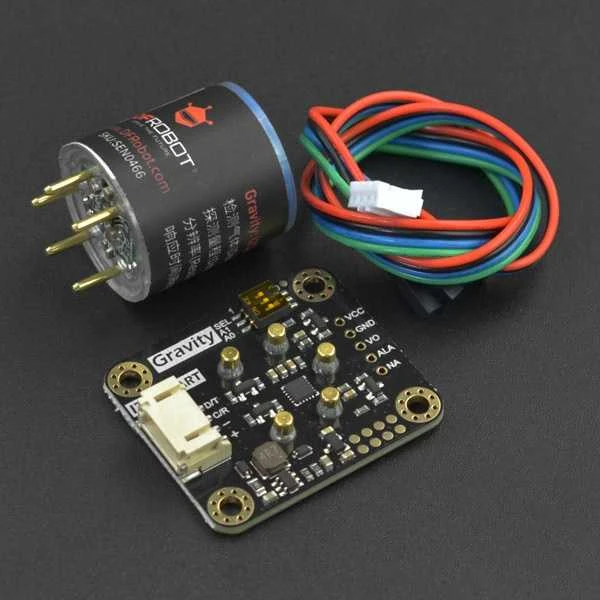 Gravitacijos – CO anglies monoksido jutiklis – I2C / UART – sukalibruotas gamykloje – DFRobot SEN0466