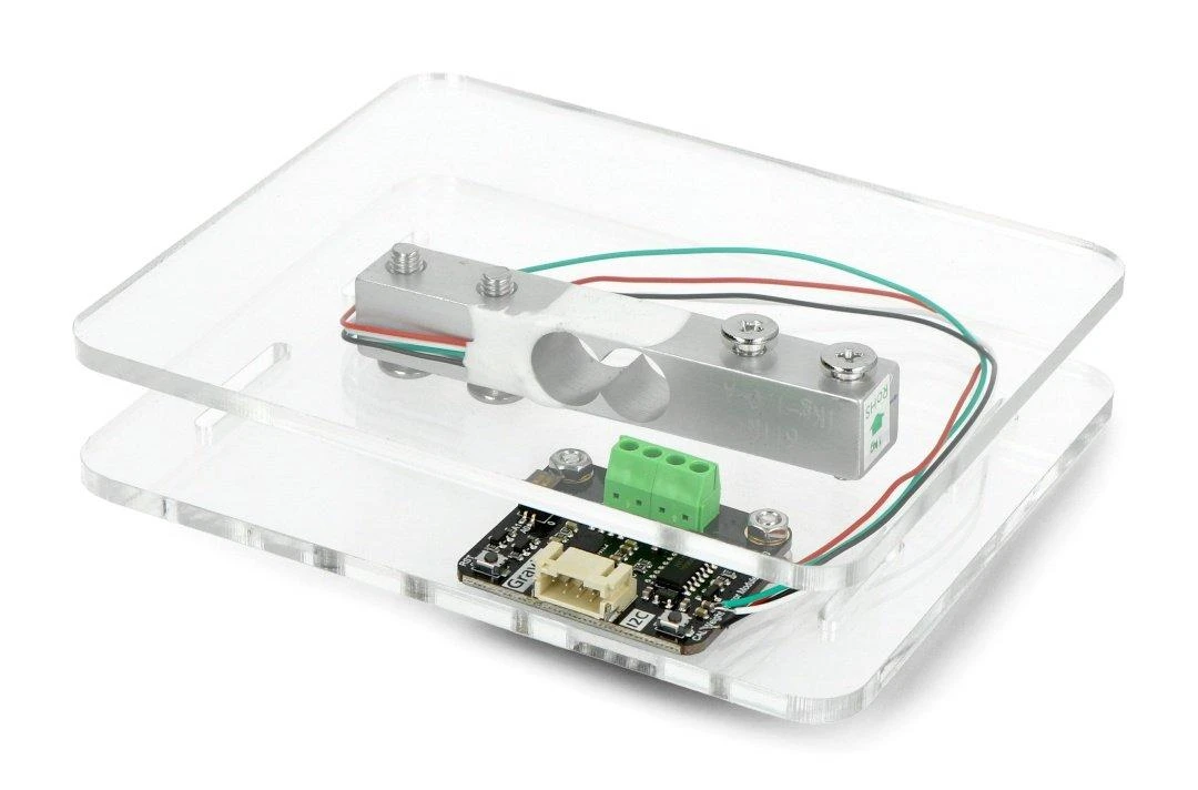 Virtuvinės svarstyklės Gravity - 1kg (10N) skaitmeninis slėgio jutiklis - HX711 - Svarstyklių rinkinys - DFRobot KIT0176