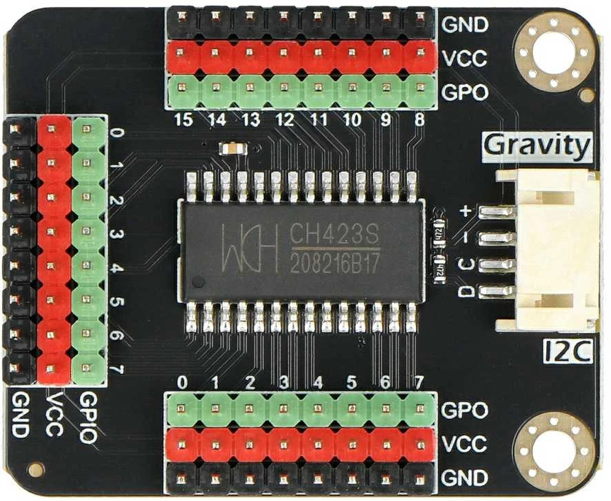 Gravity CH423 plokštė su I/O išvadais