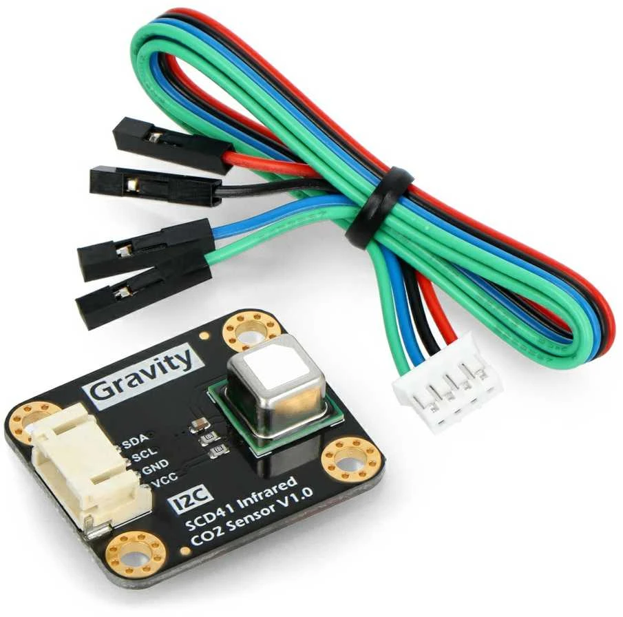 Gravity - CO2 anglies dioksido jutiklis - SCD41 - IR - I2C - 400-5000ppm - DFRobot SEN0536