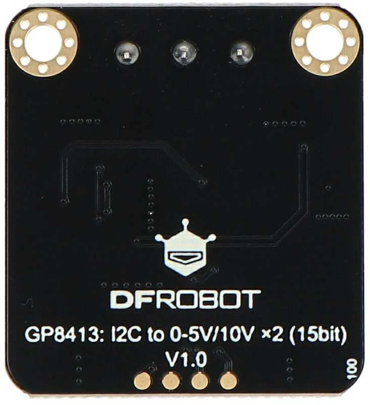 GP8413 DFRobot DAC modulis, užpakalinė pusė