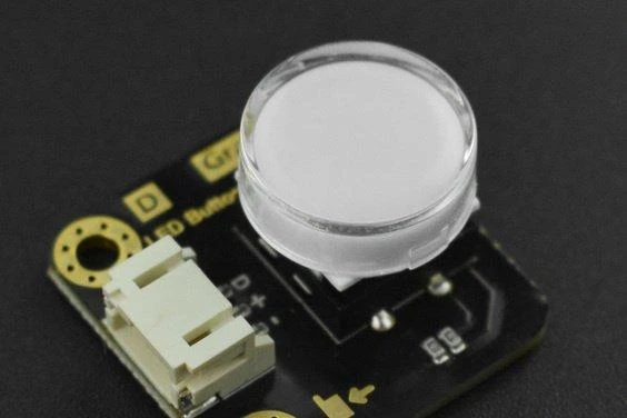 Gravity - LED mygtukas - raudonas - DFRobot DFR0785-R