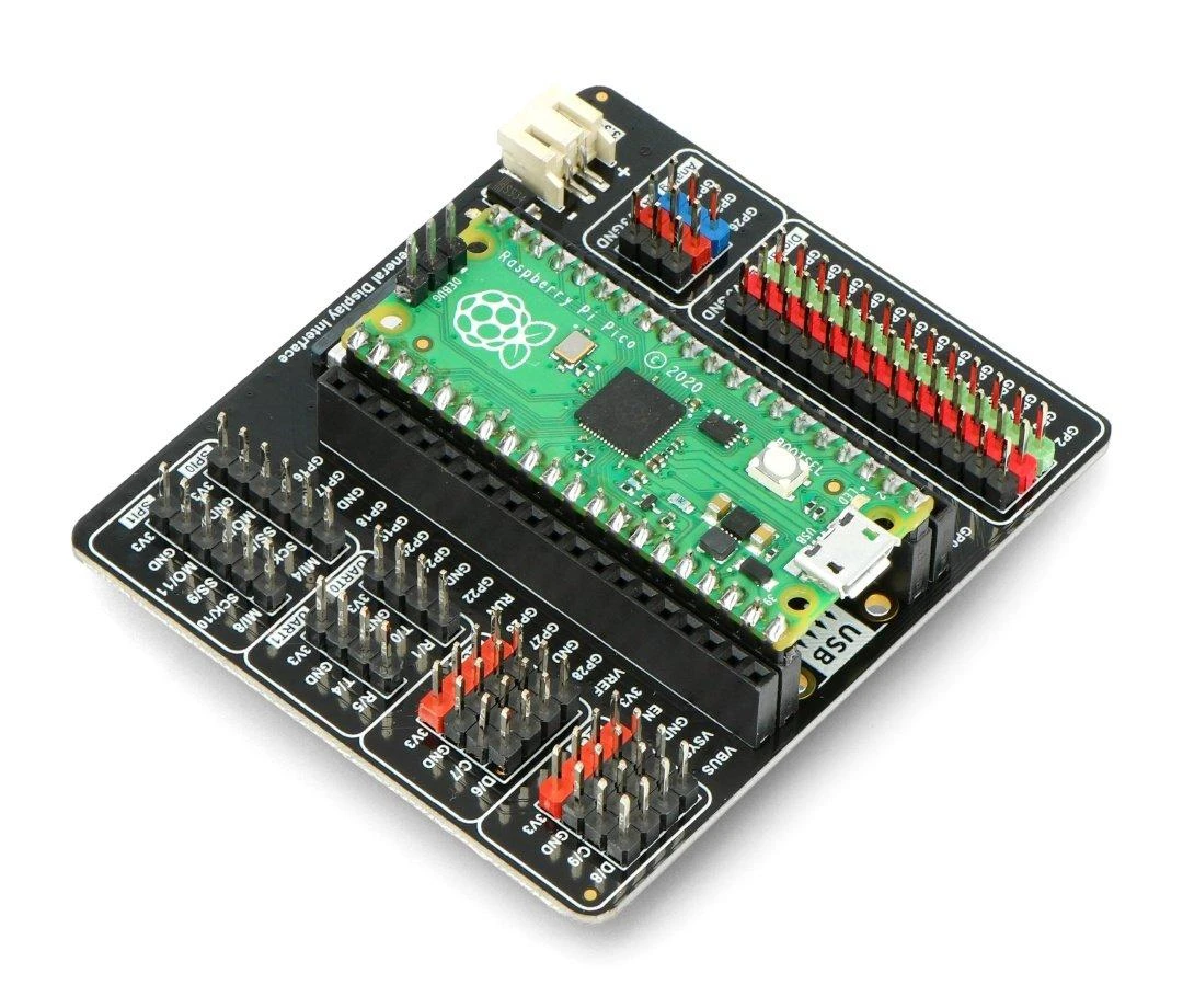 Gravity - Raspberry Pi Pico išplėtimo plokštė - DFRobot DFR0848