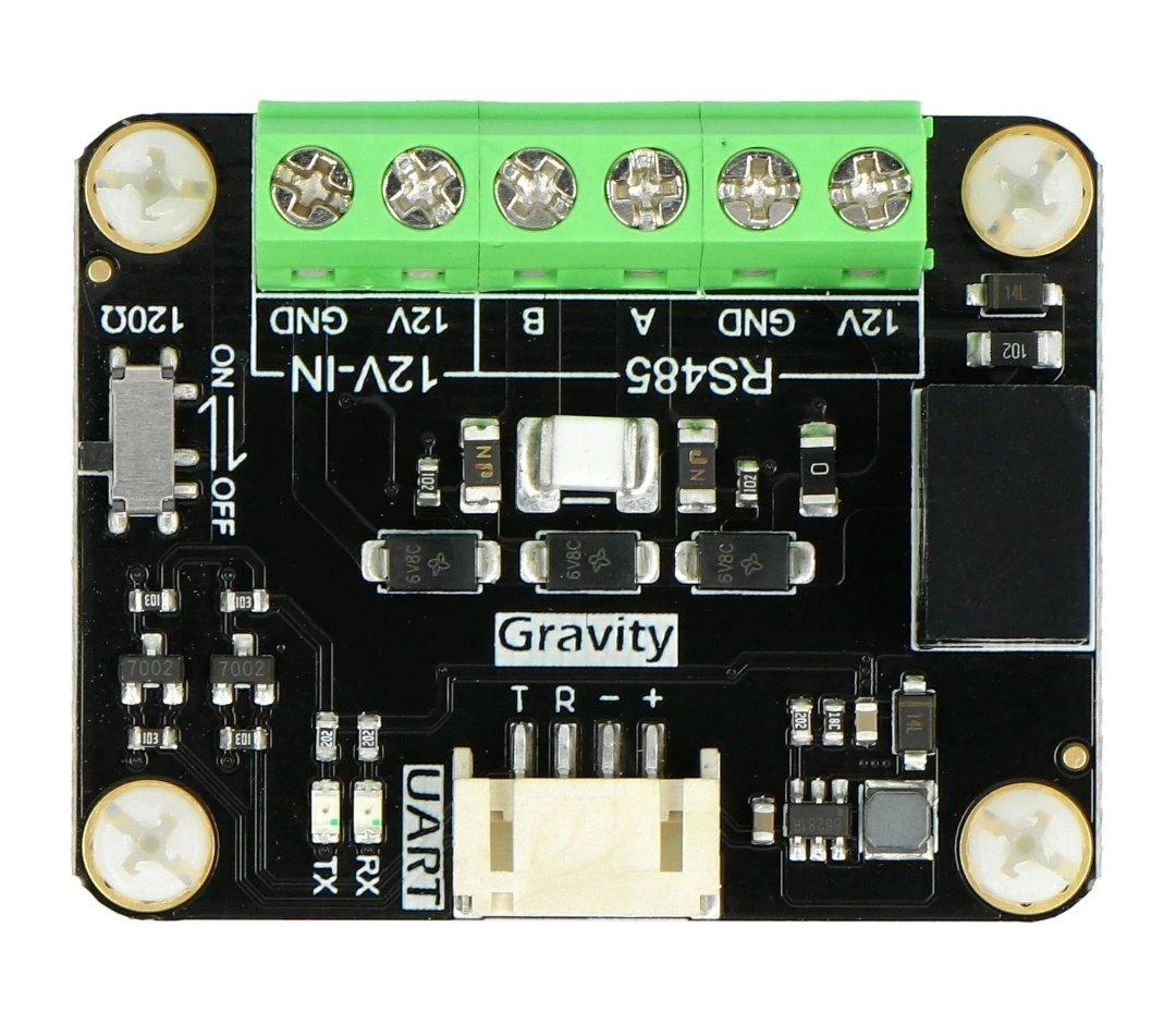 Gravity RS485 į UART modulis su jungčių išdėstymu