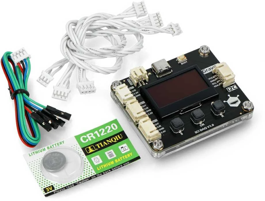Gravity - SCI DAQ modulis - duomenų surinkimo modulis su ekranu - I2C - DFRobot DFR0999