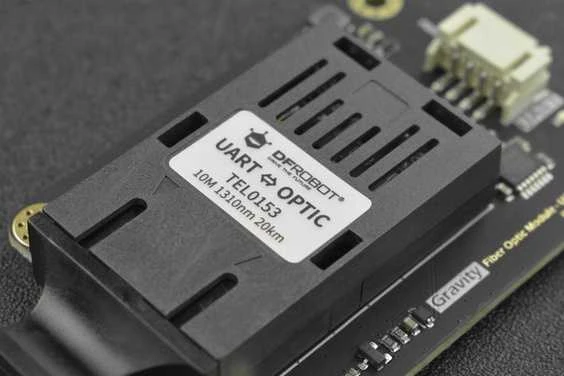Gravity – šviesolaidinio siųstuvo-imtuvo modulis – UART – DFRobot TEL0153