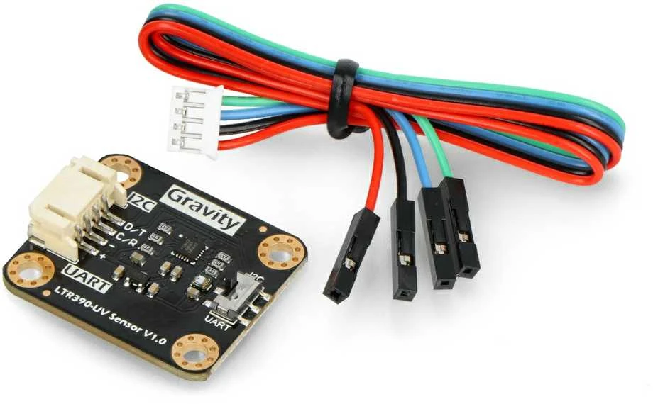 Gravity - UV ultravioletinės šviesos jutiklis - LTR390-UV-01 - I2C/UART - DFRobot SEN0540