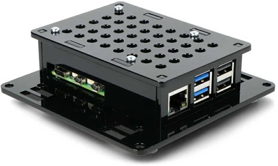 Gravlaser Raspberry Pi 5 dėklas su VESA jungtimis