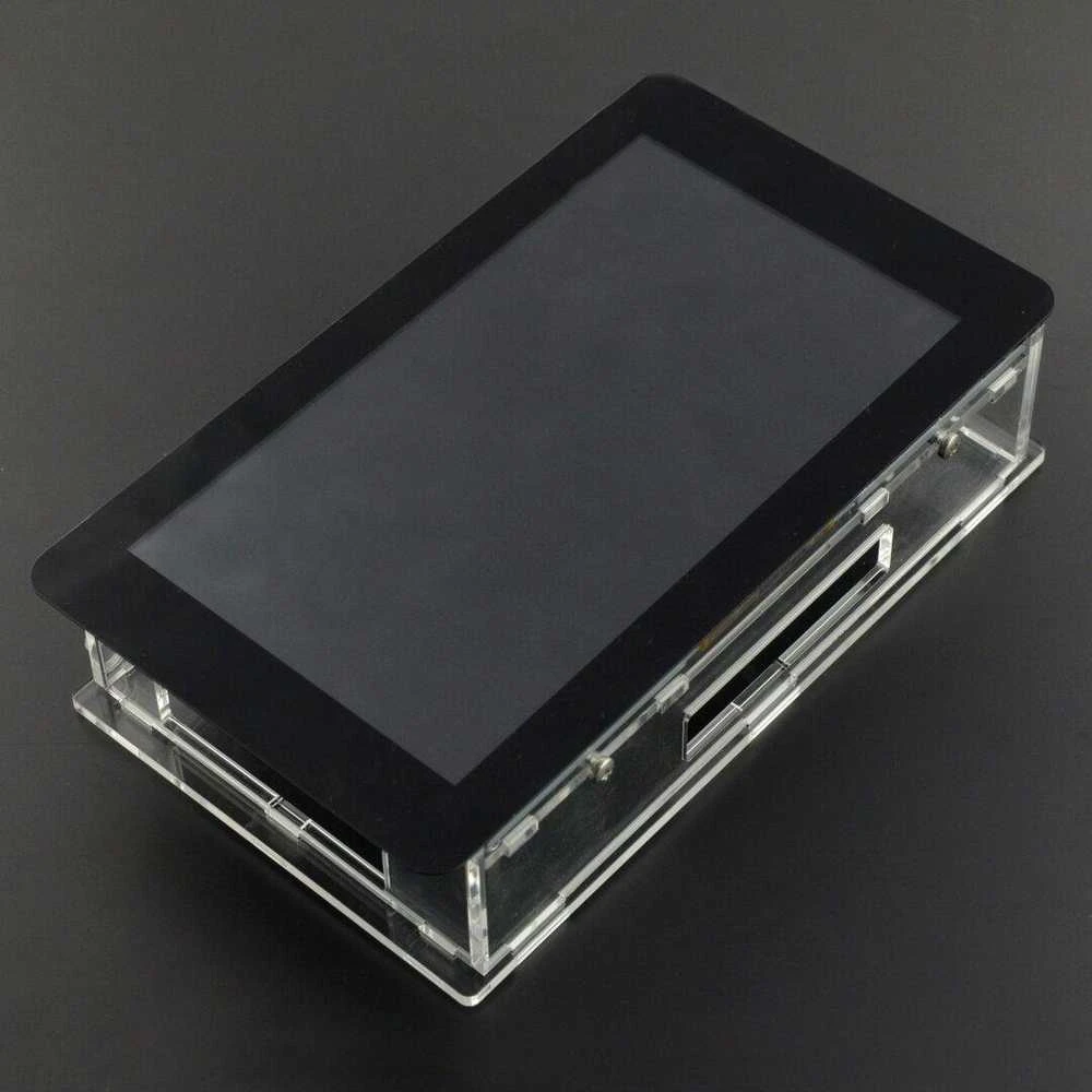 Gravlaser Dėklas skirtas Raspberry Pi ir specialiam 7” jutikliniam ekranui, permatomas