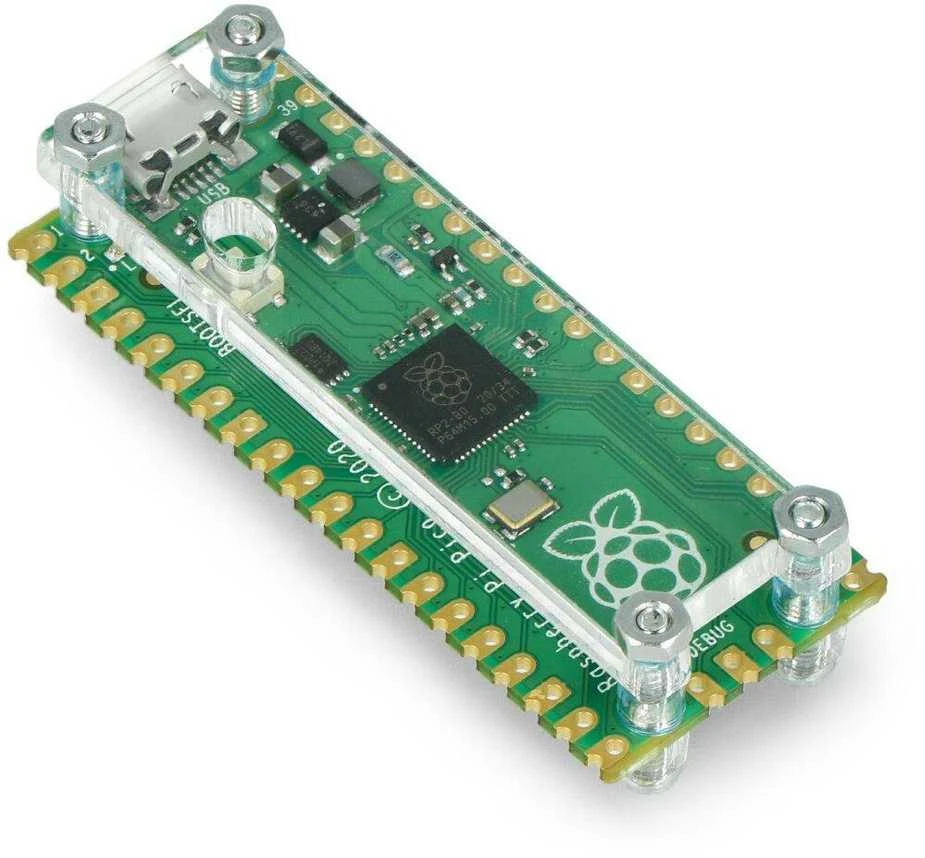 Gravlaser Dėklas skirtas Raspberry Pi Pico - atviras - skaidrus