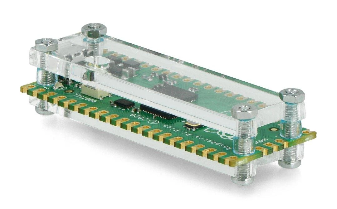 Gravlaser Dėklas skirtas Raspberry Pi Pico - atviras - skaidrus