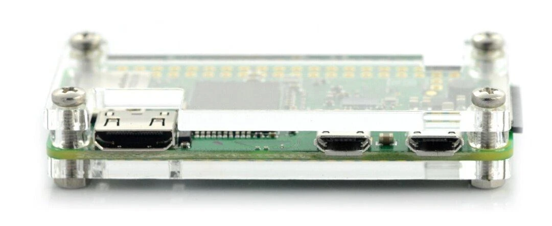 Gravlaser Raspberry Pi Zero dėklas, Fluo Open, permatomas