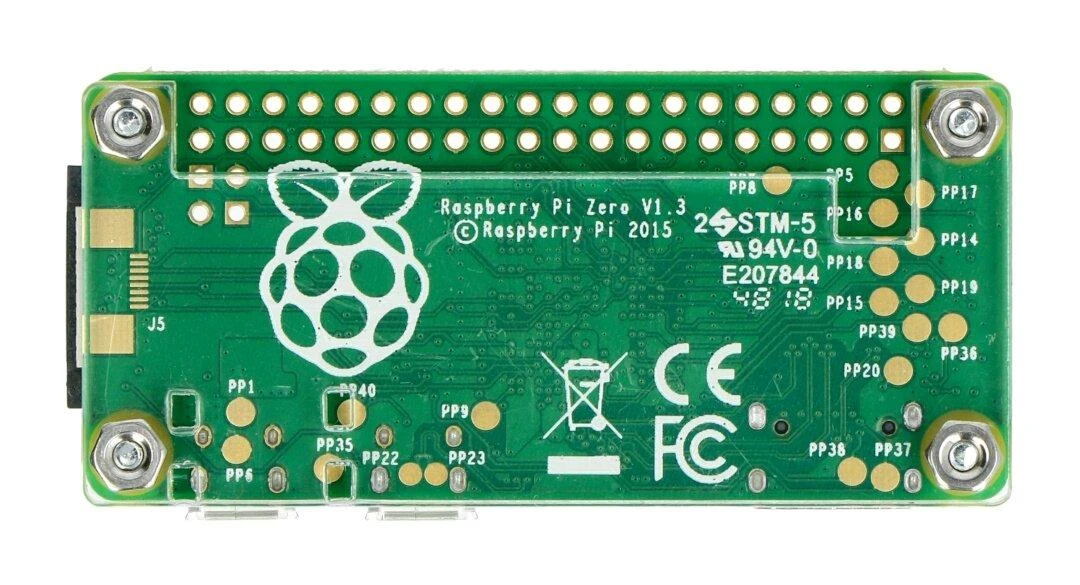 Raspberry Pi Zero dėklas, skaidri viršutinė dalis