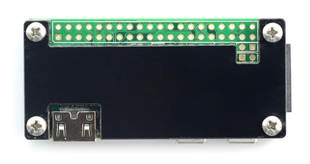 Gravlaser Raspberry Pi Zero dėklas, Fluo Open, juodas