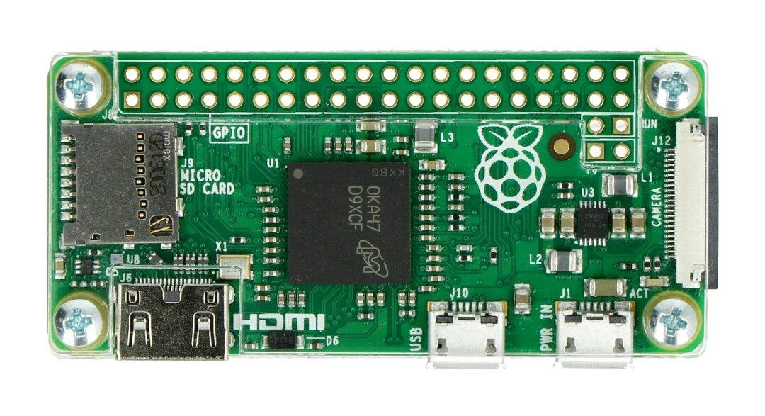 Raspberry Pi Zero dėklas, skaidrus atviras korpusas