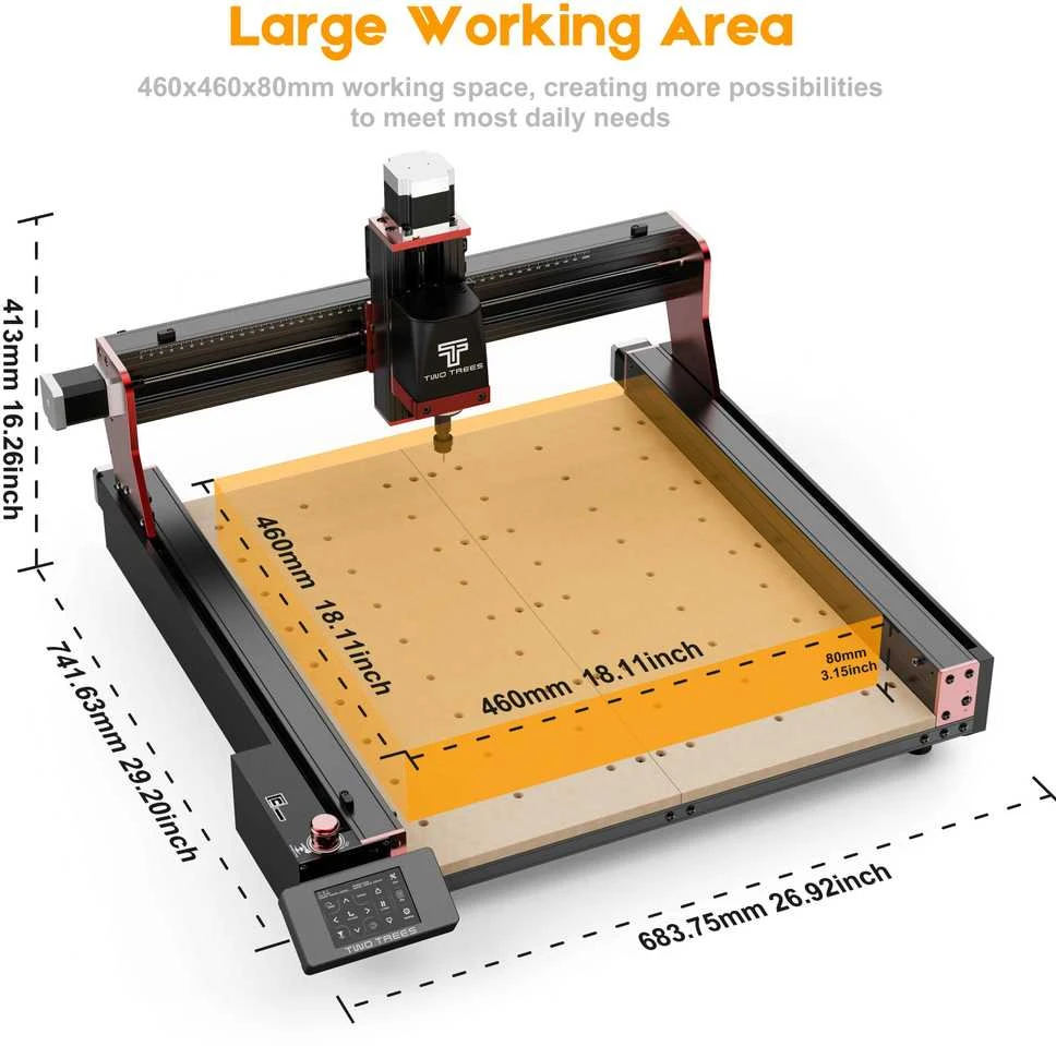 Grąžtas TwoTrees TTC450 Pro CNC graviravimo staklės