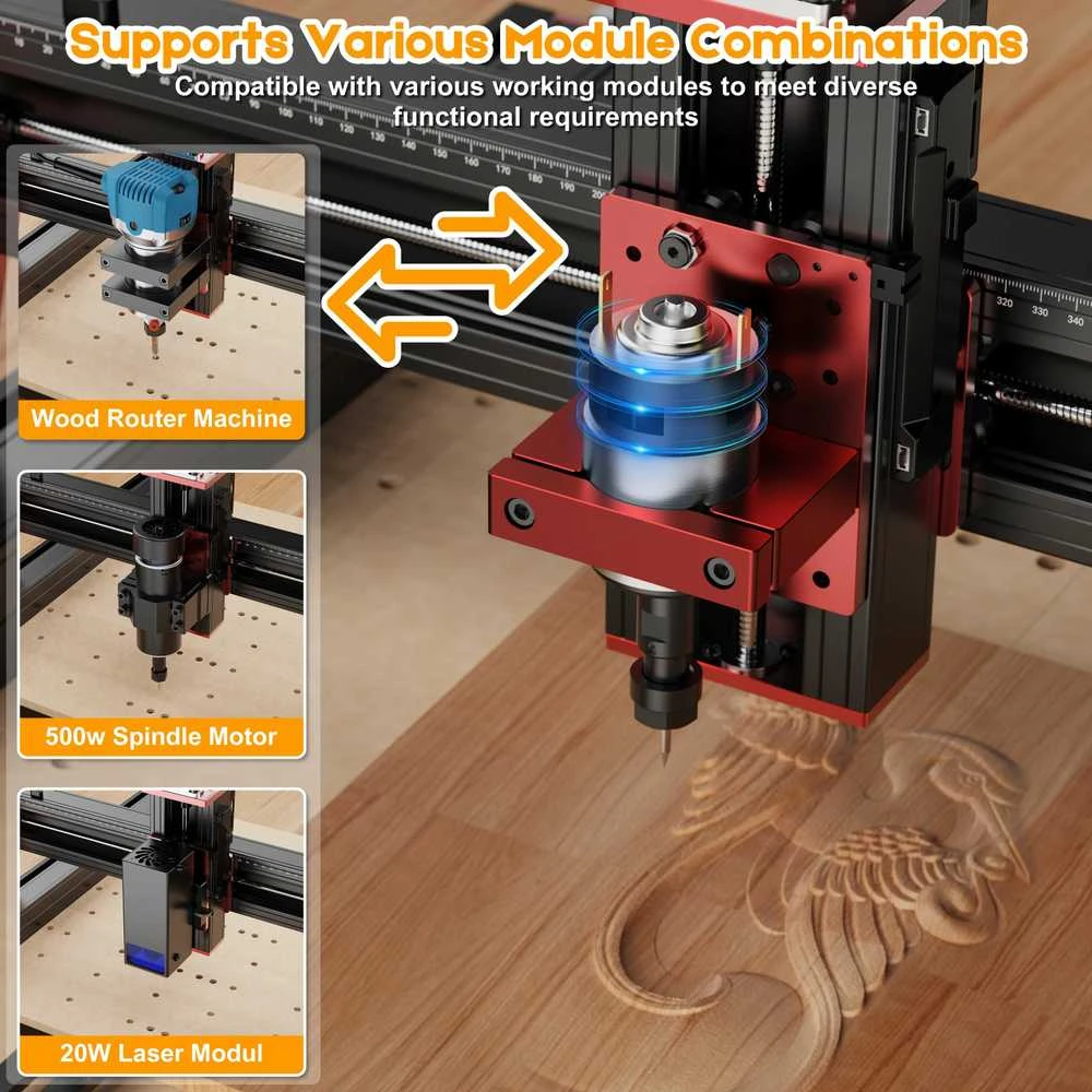 Grąžtas TwoTrees TTC450 Pro CNC graviravimo staklės