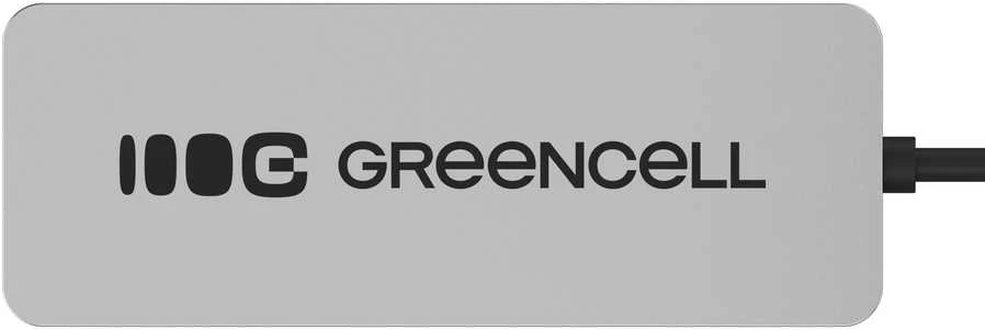 Green Cell Žalias Cell Adapteris Basic HUB Greencell USB-A 4in1 (4×USB 3.0) – greitas duomenų perdavimas iki 5 Gb/s, aliuminio korpusas