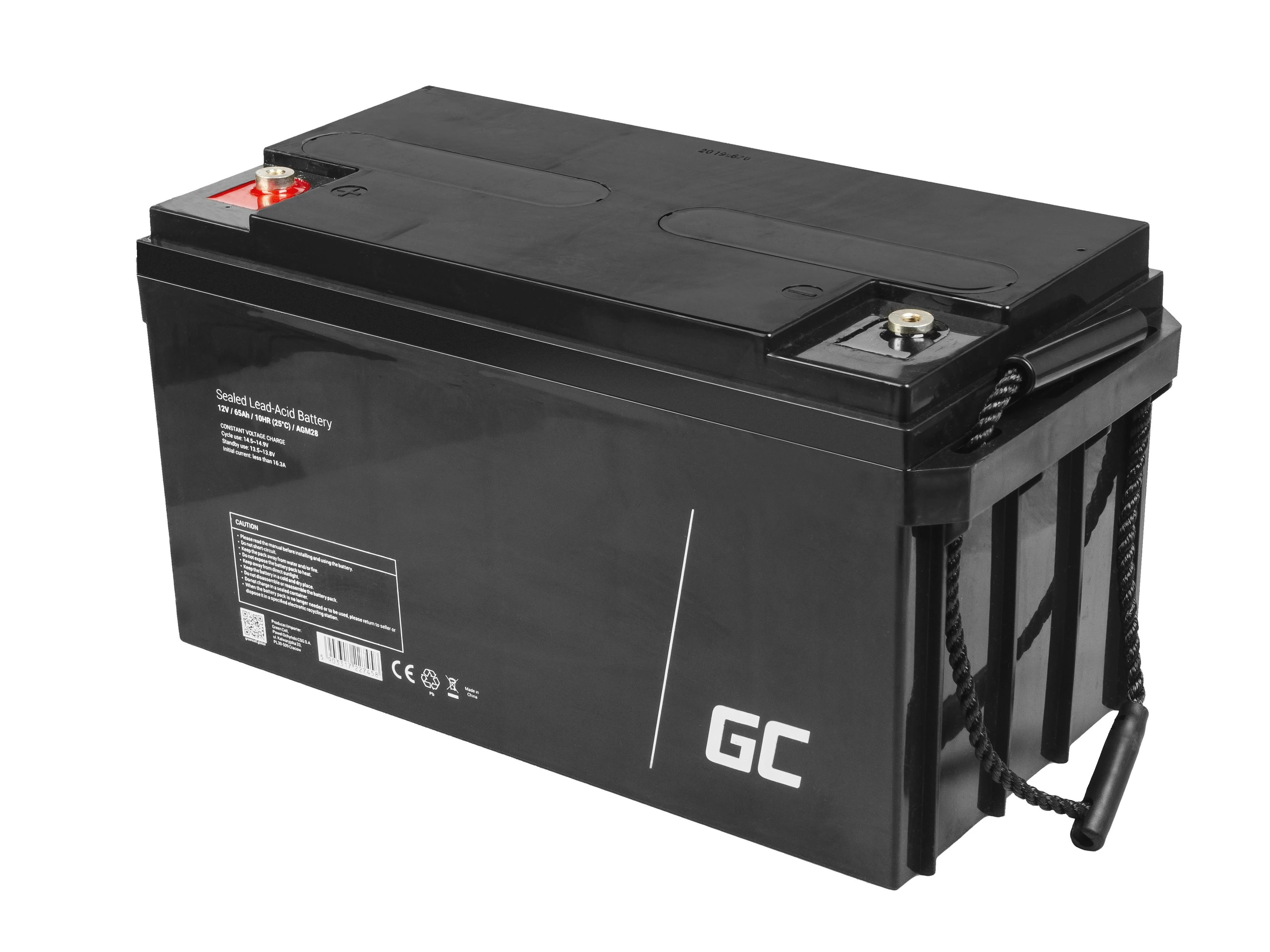 Green Cell Žalias Cell Akumuliatorius AGM VRLA Žalias Cell 12V 65Ah