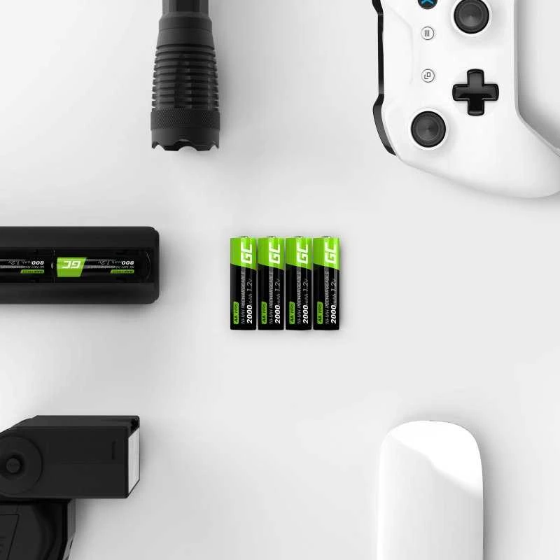 Green Cell Akumuliatorius Žalias Cell HR6 Ni-MH AA 2000mAh - 4vnt