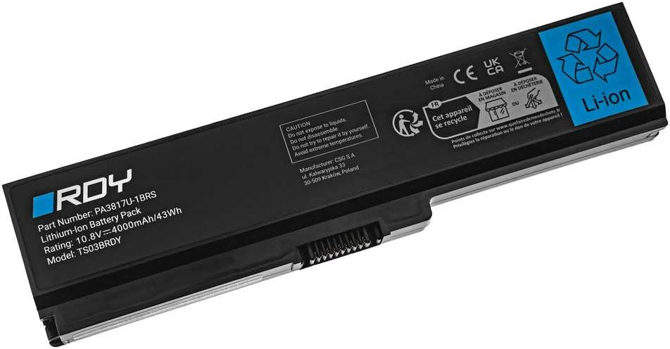 Green Cell Žalias Cell Baterija RDY PA3817U-1BRS PA3818U-1BAS į Toshiba Satellite C650 C650D C660 C660D C665 L750 L750D L755D L770 L775