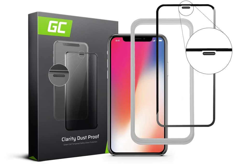 Green Cell Žalias Cell GC Clarity Dust Proof ekrano apsauga, skirta Apple iPhone 6 / 6S Plus - balta