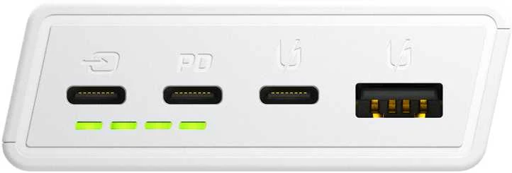 Green Cell Žalias Cell Žalias Cell Power Bank PowerPlay 20000mAh 22.5W - baltas