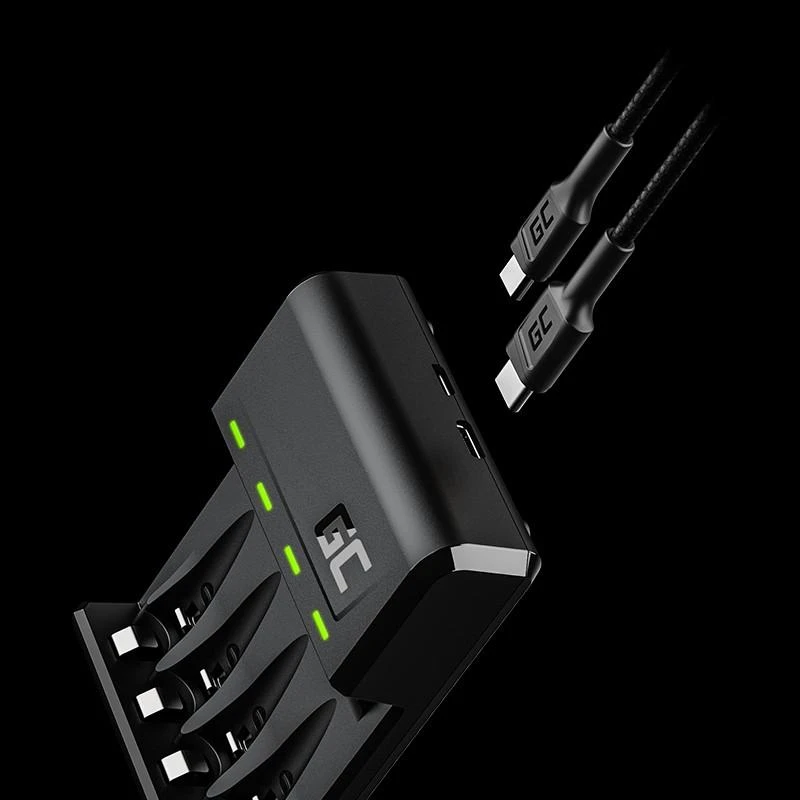 Green Cell VitalCharger įkroviklis su USB-C laidais