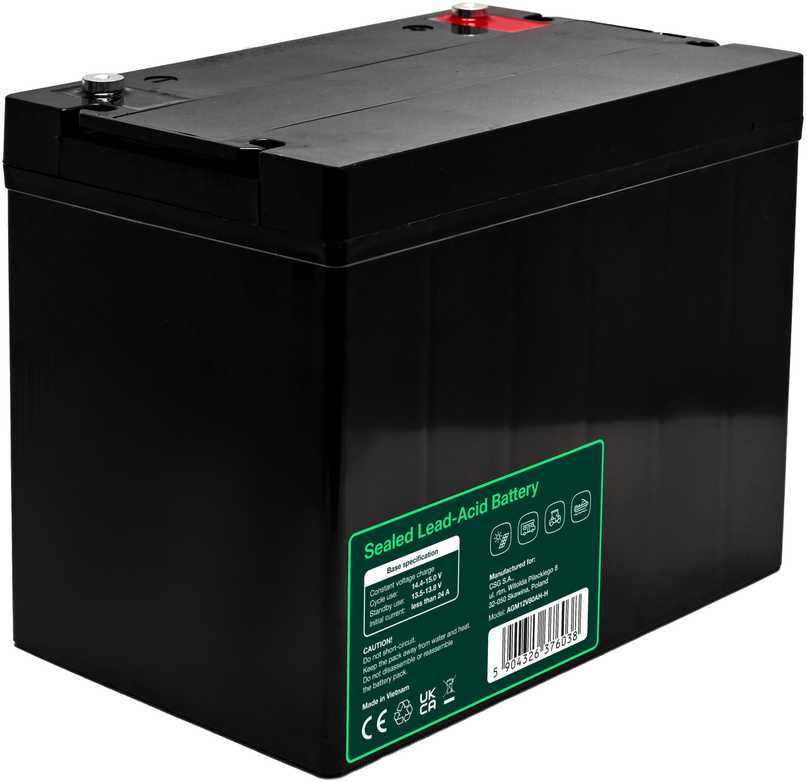 Green Cell Žalias Cell Greencell AGM VRLA 12 V 80 Ah nereikalaujantis priežiūros akumuliatorius UPS, svarstyklėms, kemperiams (260 x 168 x 216 mm)