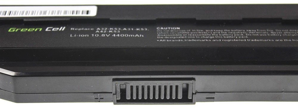 Green Cell Greencell baterija A31-K53, A32-K53, A41-K53, A42-K53, skirta Asus A537 K53 K53E K53S K53SV X53 X53S X53U X54 X54C - LIZATORIUS