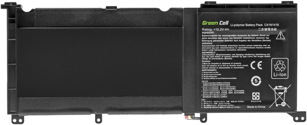 Green Cell Greencell C41N1416 baterija, skirta Asus G501J G501JW G501V G501VW ir Asus ZenBook Pro UX501 UX501J UX501JW UX501V UX501VW - IŠPARDAVIMAS