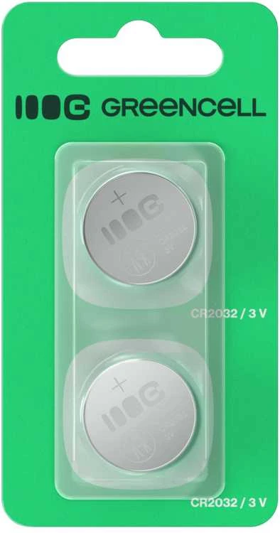Green Cell CR2032 baterijų komplektas pakuotėje