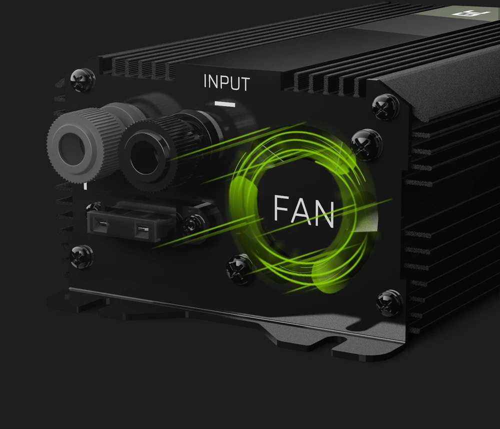 Green Cell Greencell maitinimo keitiklis PRO nuo 24 V iki 230 V, 300 W / 600 W, modifikuota sinusoidė - LIZDAS