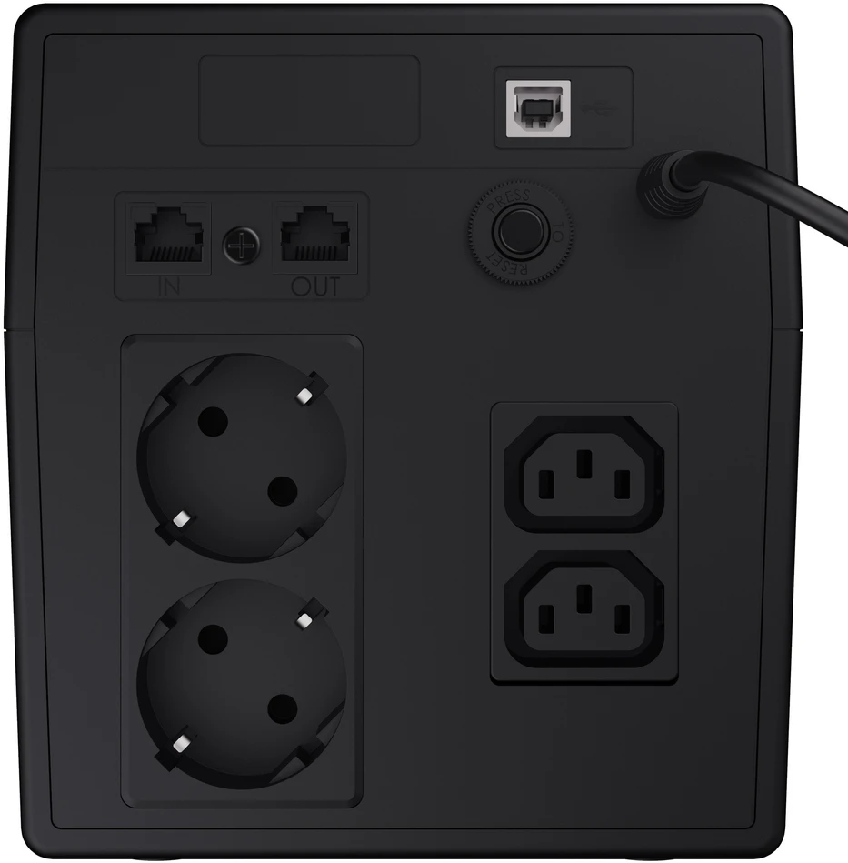 Green Cell Greencell nepertraukiamo maitinimo šaltinis (UPS) 1000 VA 600 W, galiai atsparus – OUTLET