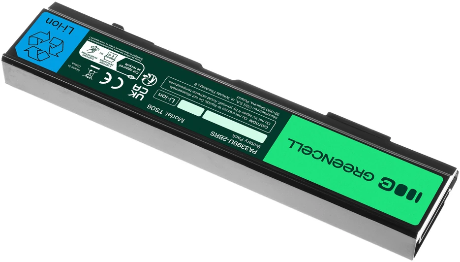 Green Cell Greencell PA3399U-2BRS baterija, skirta Toshiba Satellite A100 A105 M100 Satellite Pro A100 Equium A100 - OUTPUT