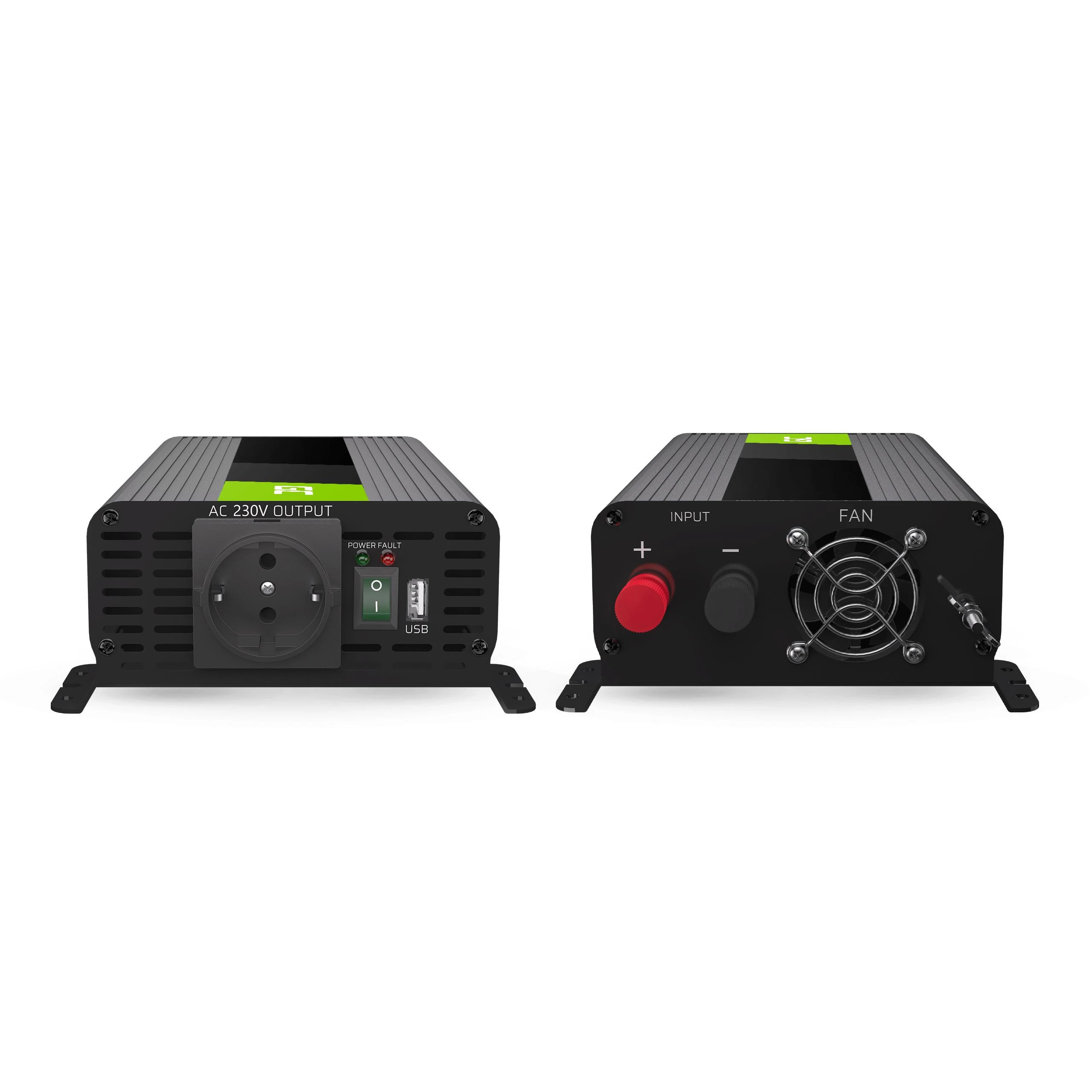 Green Cell Žalias Cell Inverteris Žalias Cell PRO 12V 230V 500W/1000W sinusinė išėjimo įtampa