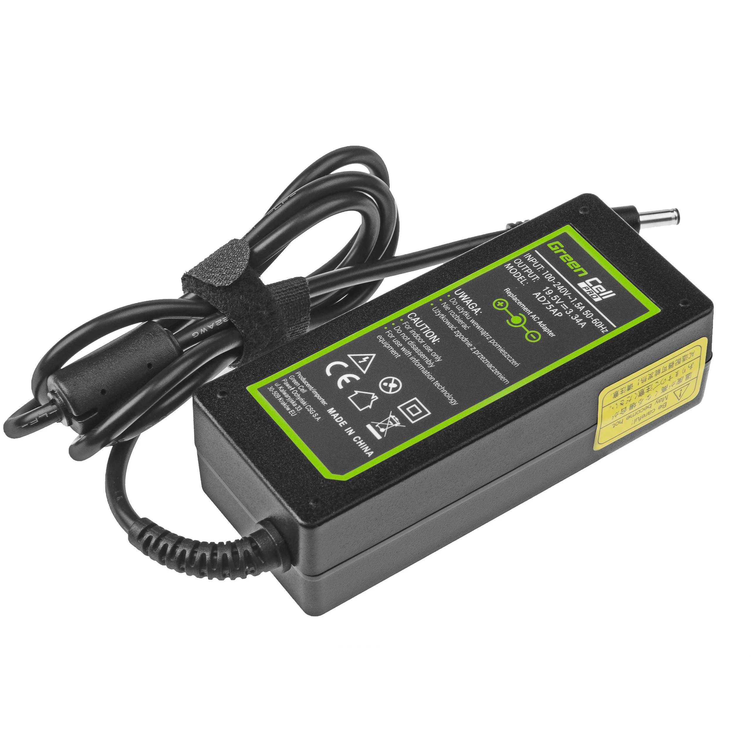Nešiojamų kompiuterių įkroviklis Greencell AD75AP PRO 65W 19.5V Dell Inspiron