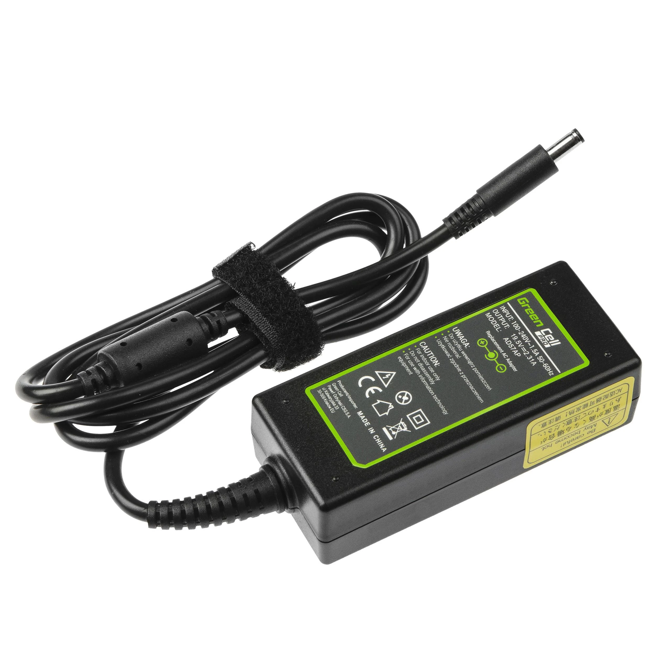 Green Cell Žalias Cell GREENCELL AD57AP įkroviklis / kintamosios srovės adapteris Žalias Cell PRO 19.5V 2.31A 45W, skirtas Dell XPS 13 9343 9350 93
