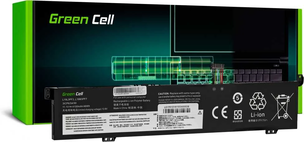 Žalias Cell Žalias Cell L19M3PF7 baterija, skirta Lenovo IdeaPad Gaming 3-15ARH05 3-15IMH05 Creator 5-15IMH05 ThinkBook 15p IMH 15p G2 ITH