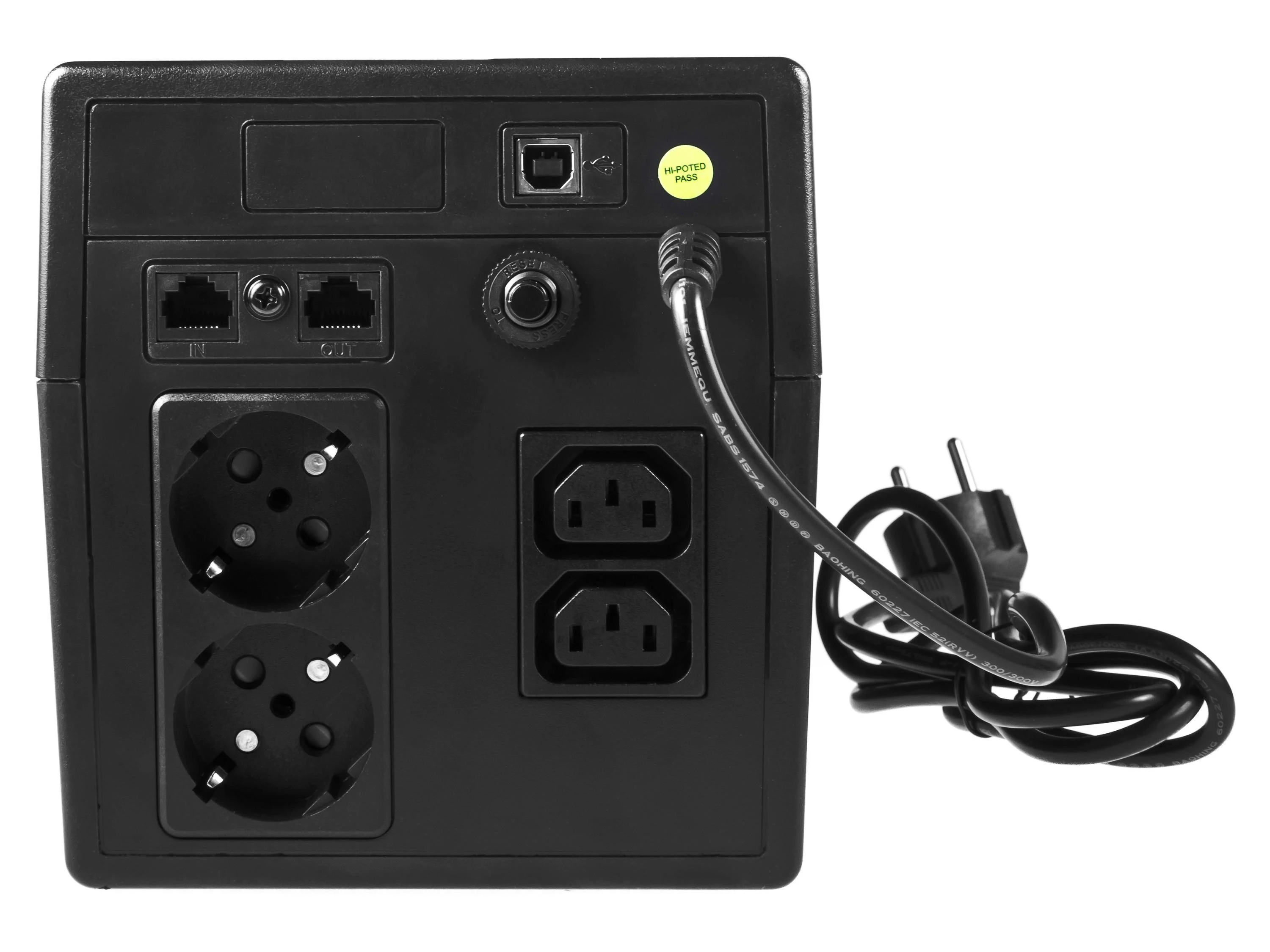 Nepertraukiamo maitinimo šaltinis Green Cell Uninterruptible Power Supply UPS 1000VA 600W with LCD Display | EU VERSION | 2x Schuko 2x IEC Sockets