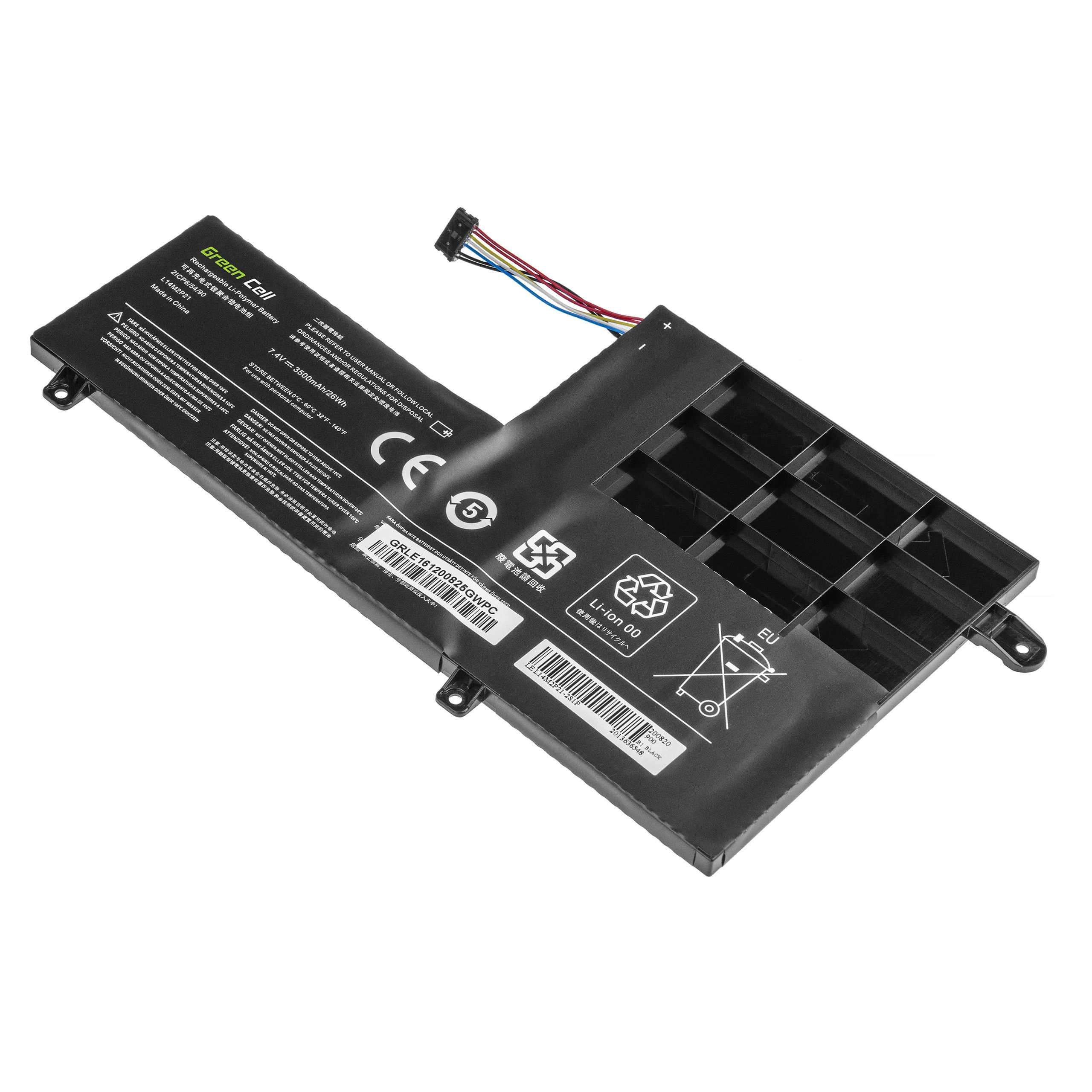 Nešiojamojo kompiuterio baterija L14L2P21 L14M2P21, skirta Lenovo Yoga 500-14 500-14IBD 500-14ISK 500-15 500-15IBD 500-15ISK